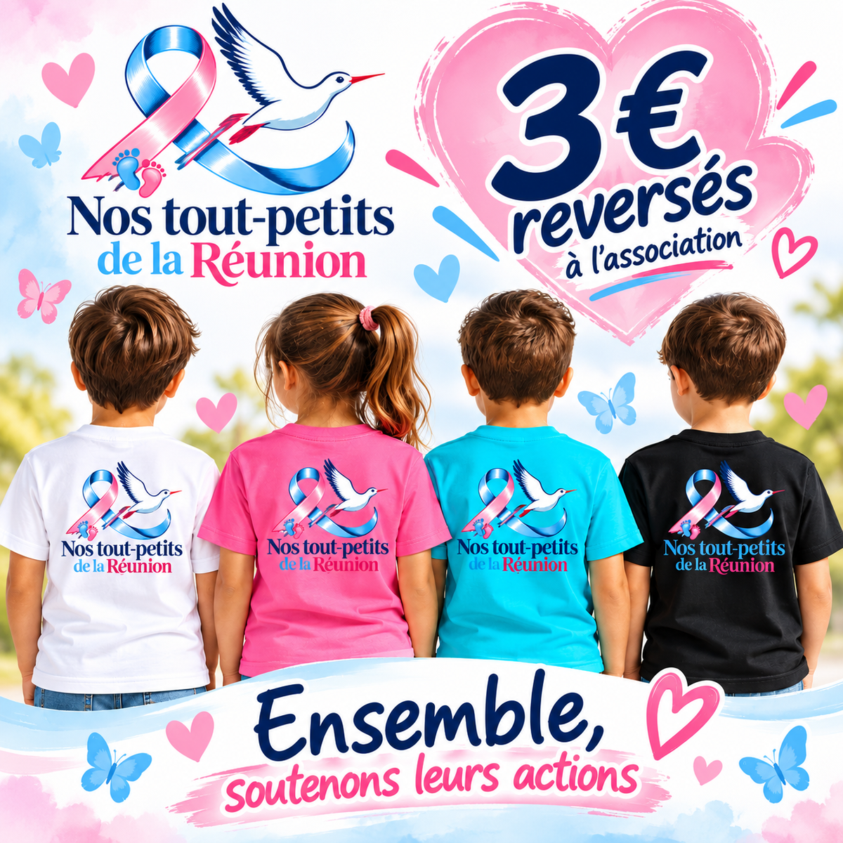 T-shirt enfant – Nos Tout-Petits de La Réunion