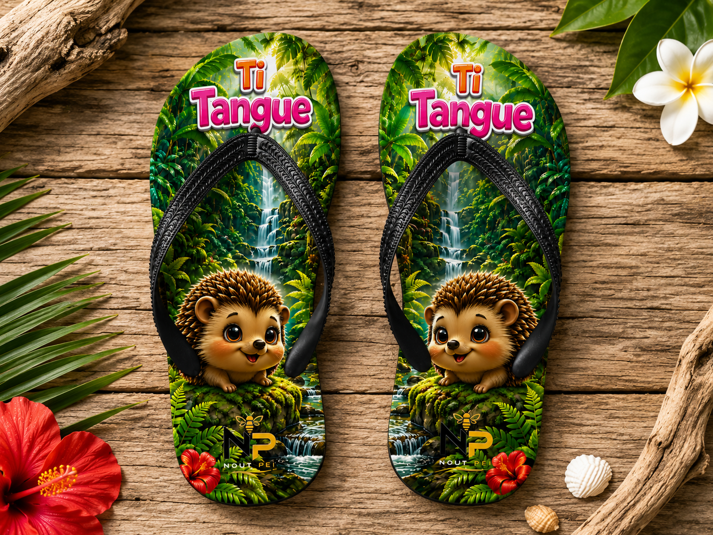 Tongs Enfant Nout Péi Kids – Édition Ti Tangue