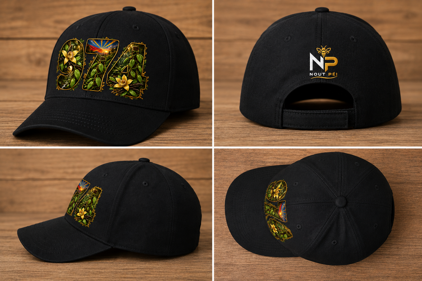 Casquette Nout Péi – Collection Vanille de Bourbon