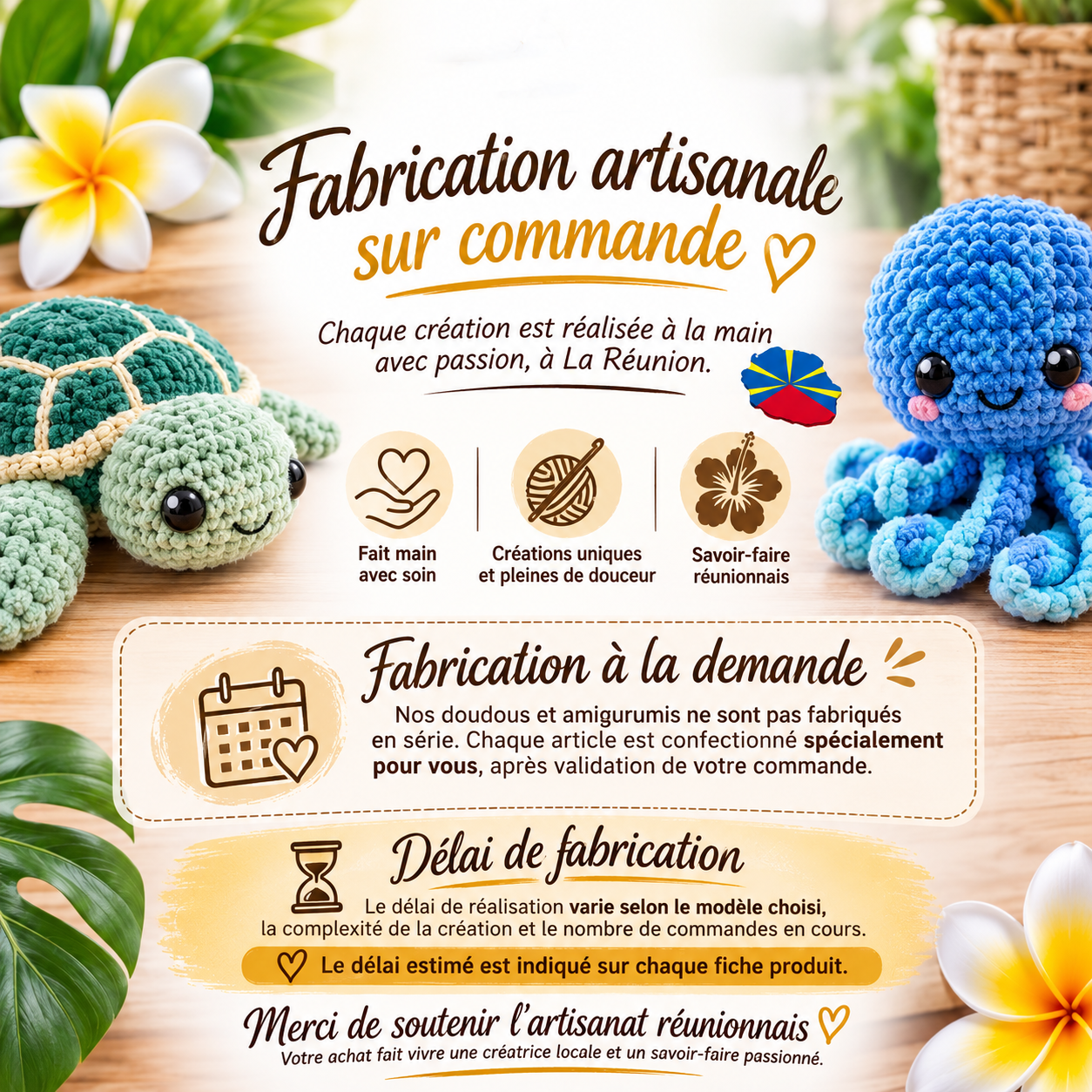Porte-clés Dauphin au Crochet | Collection Les Amis de l'Océan