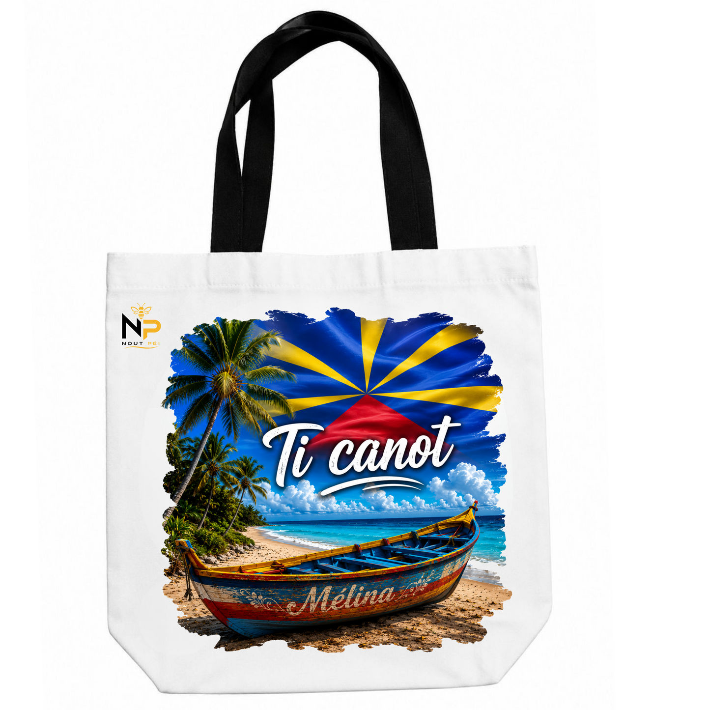 Tote Bag Nout Péi – Édition Ti Canot