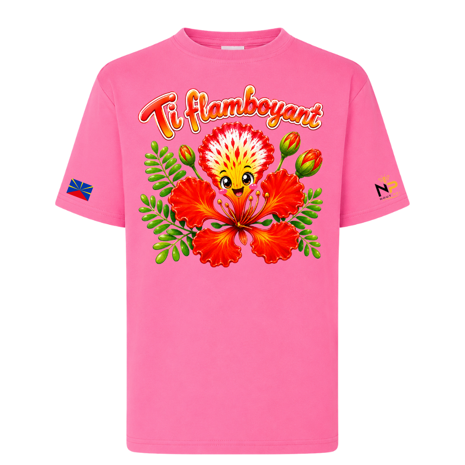 T-shirt enfant Ti flamboyant