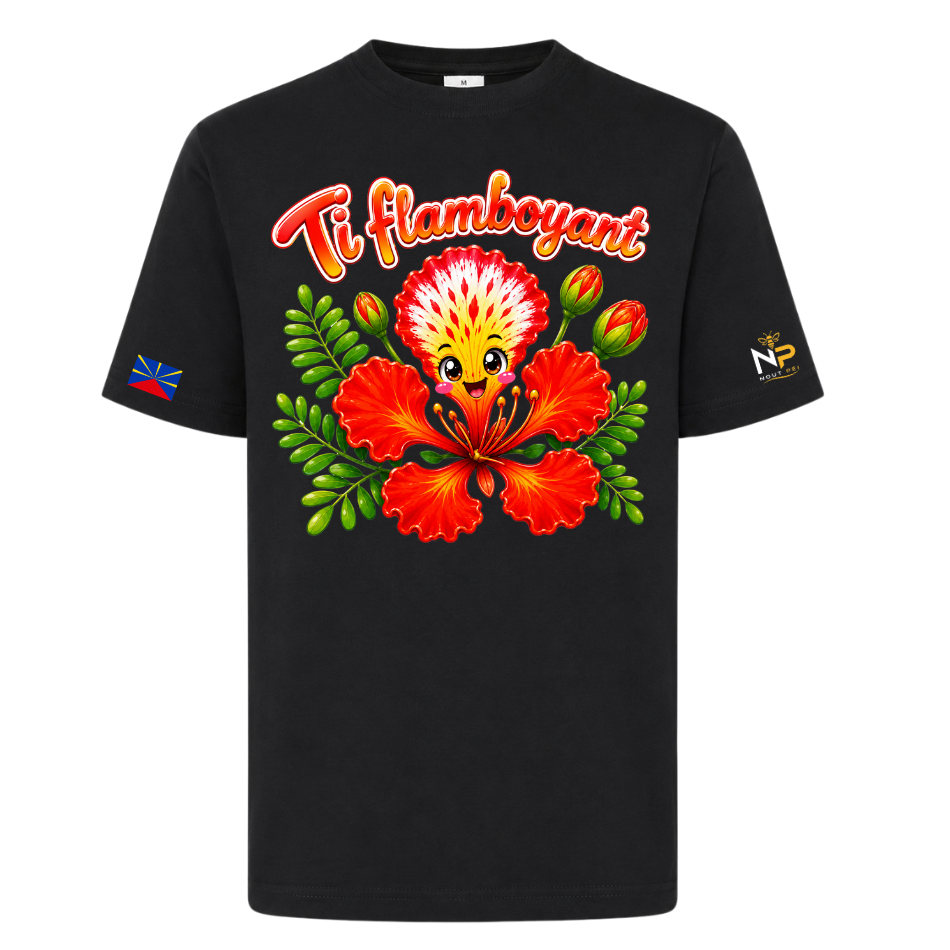 T-shirt enfant Ti flamboyant