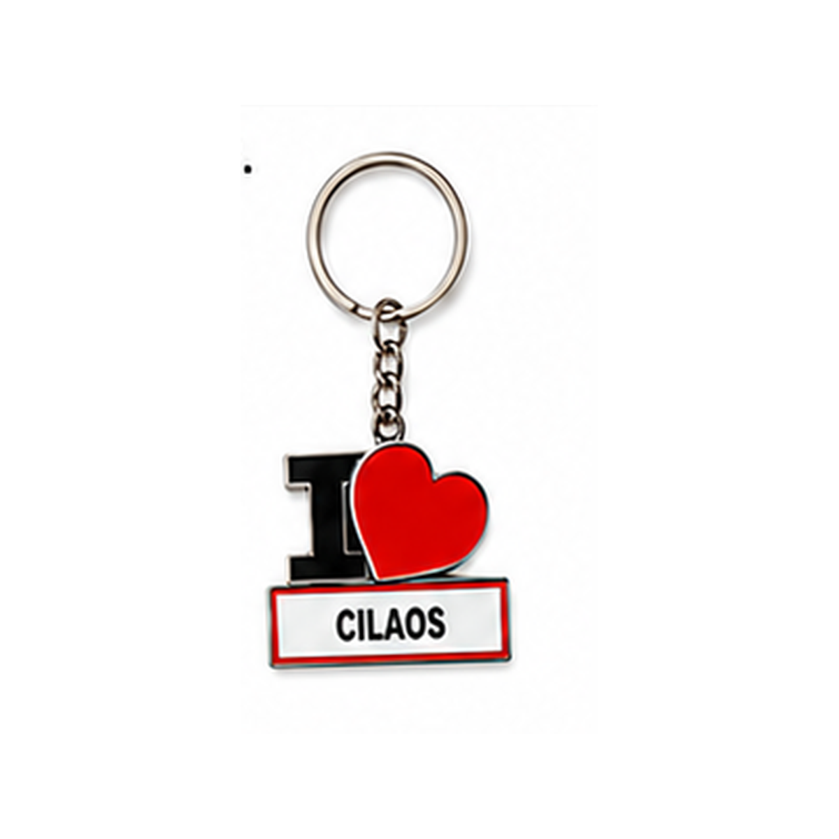 Porte-clé I LOVE La Réunion – Ville au choix / Nout Pei