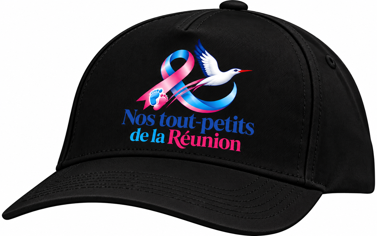Casquette noire  – Nos tout-petits de La Réunion