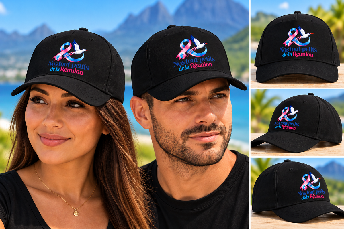 Casquette noire  – Nos tout-petits de La Réunion