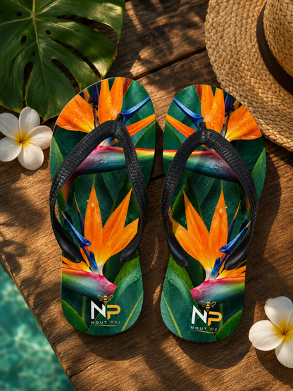 Tongs Nout Péi – Édition Oiseau de Paradis