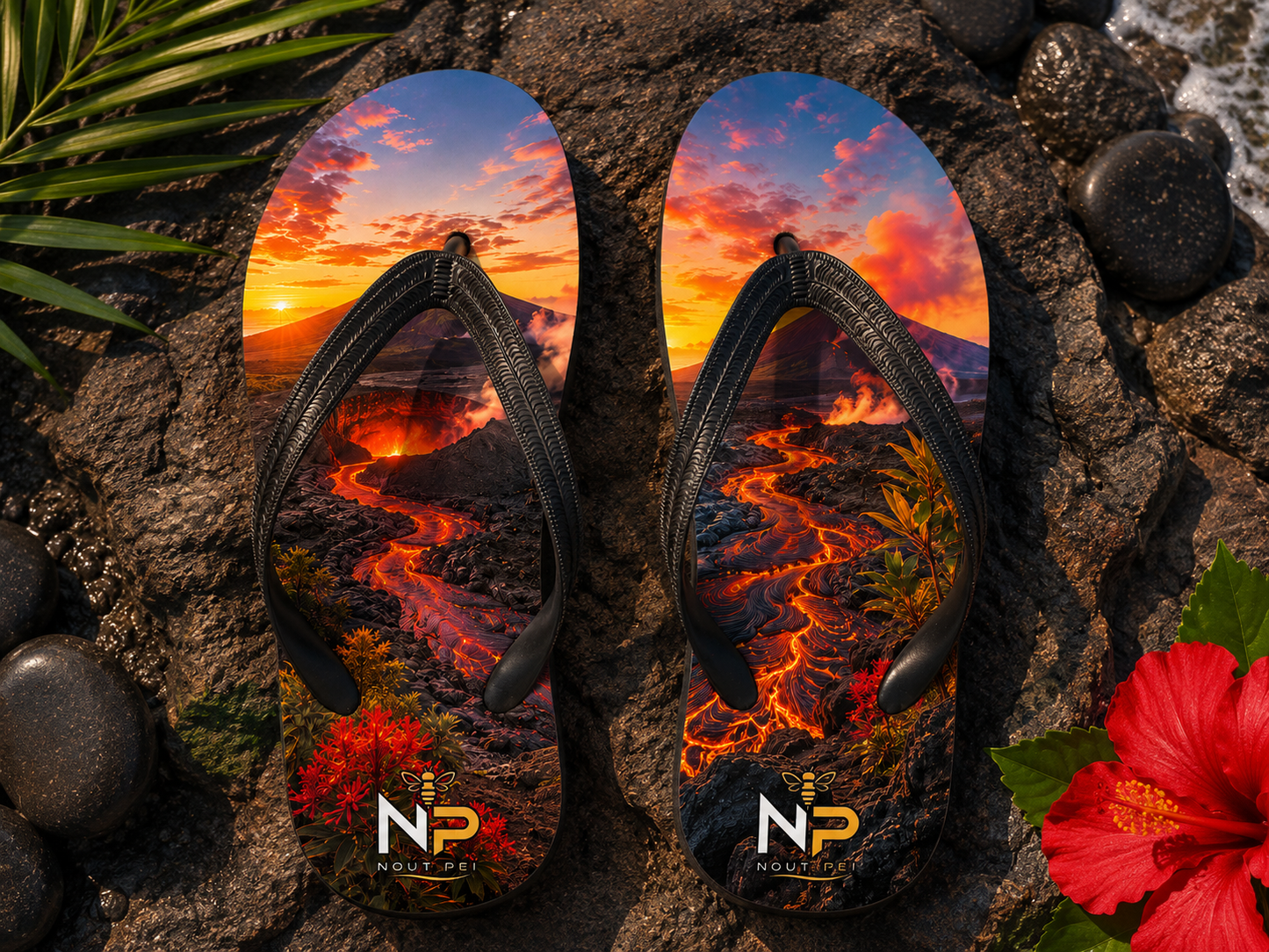 Tongs Nout Péi – Édition Piton de la Fournaise