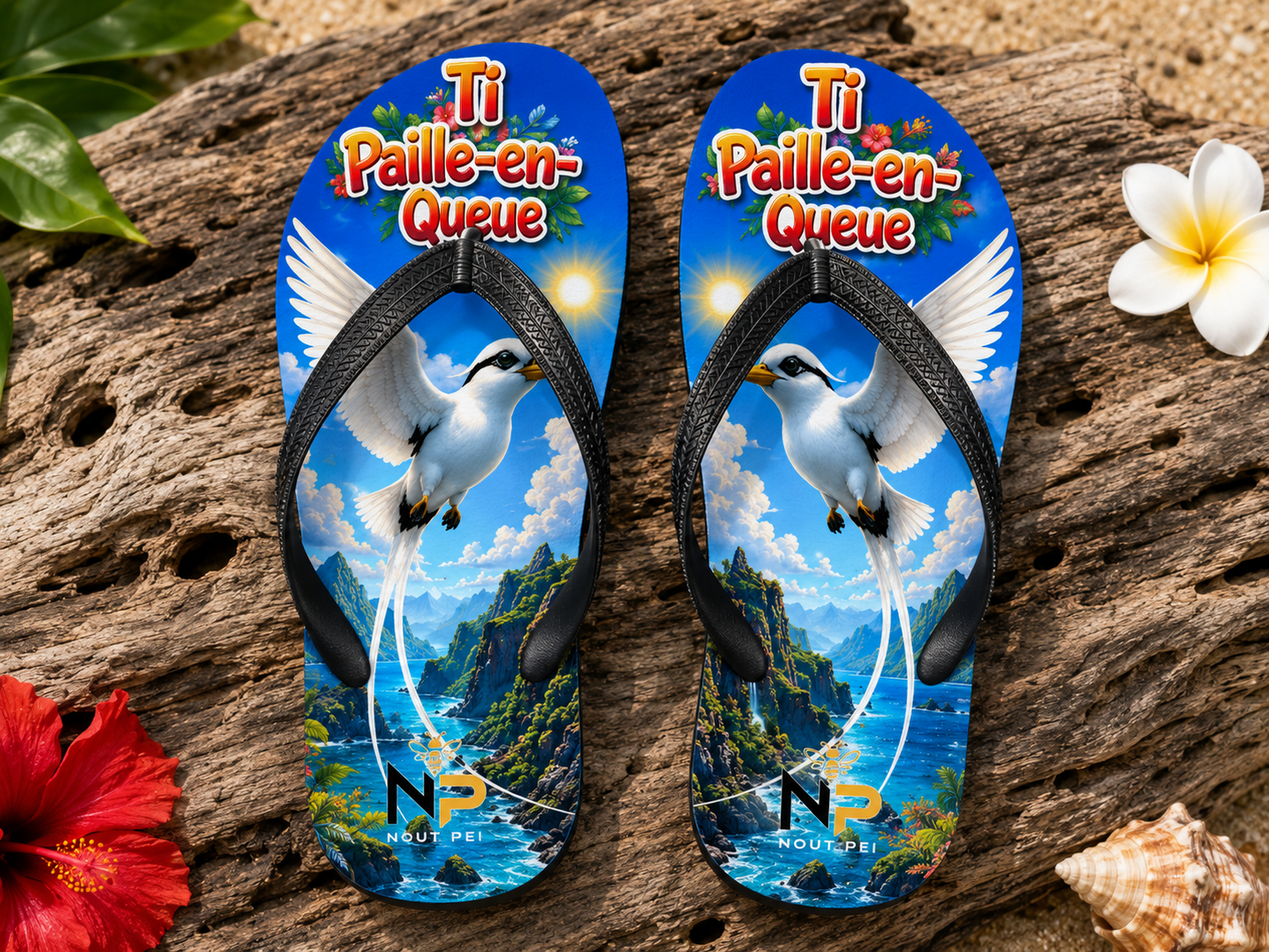 Tongs Enfant Nout Péi Kids – Édition Ti Paille-en-Queue