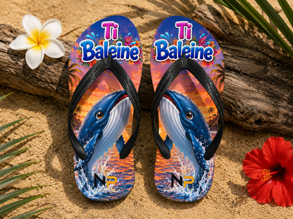 Tongs Enfant Nout Péi Kids – Édition Ti Baleine