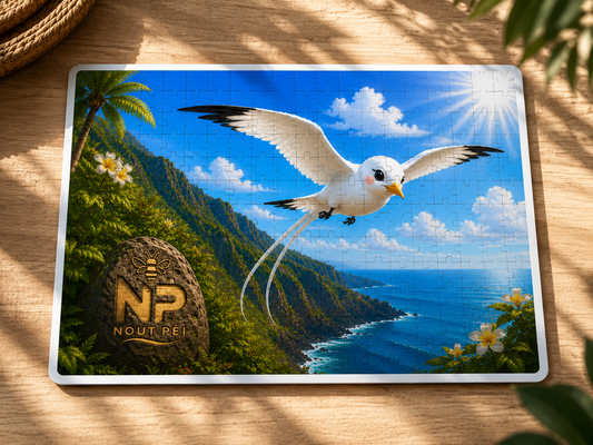 Puzzle 120 pièces – Paille-en-Queue de La Réunion | Édition Nout Péi