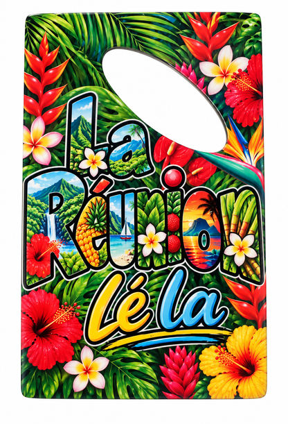 Décapsuleur La Réunion Lé La – Design Tropical & Fleurs Exotiques– Nout Péi