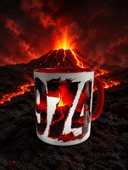 Mug Édition Piton de la Fournaise – Collection Nout Péi