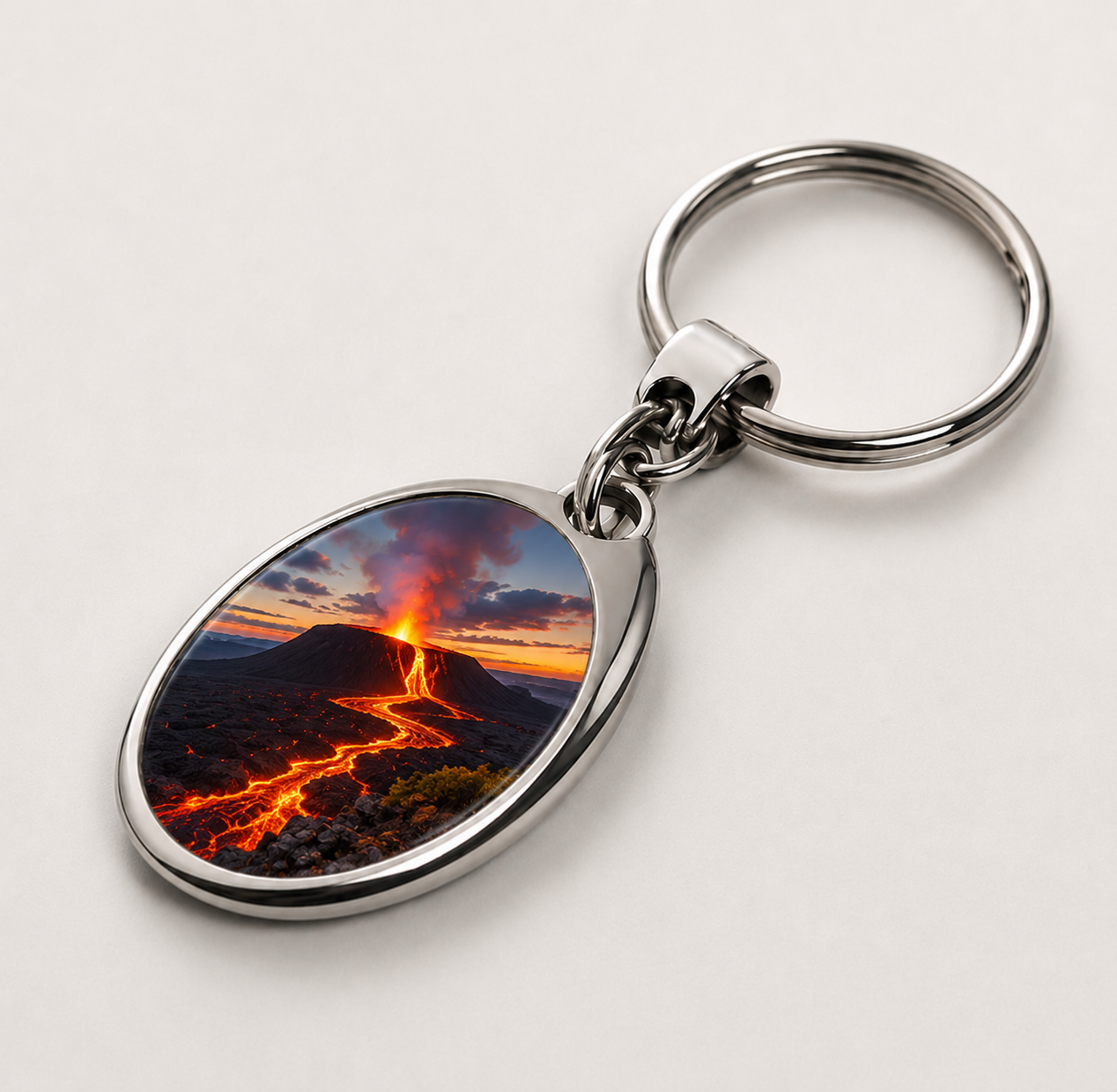Porte-clé à Jeton Piton de la Fournaise / Nout Pei