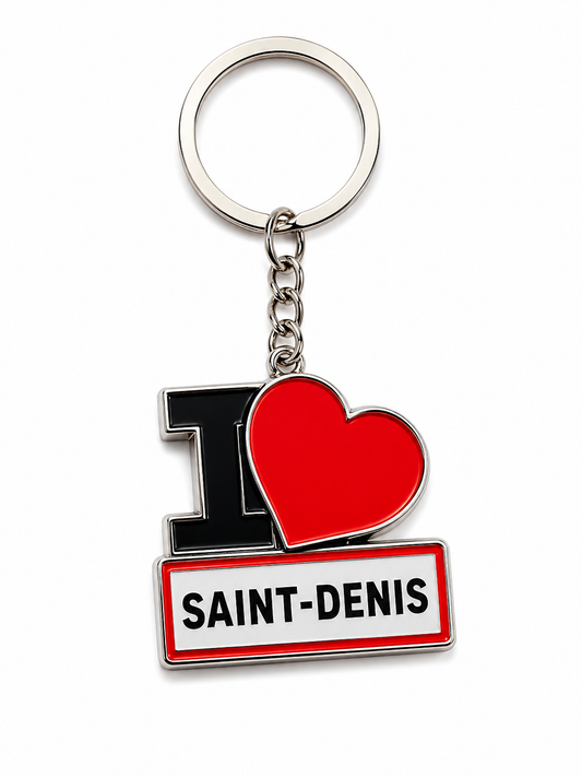Porte-clé I LOVE La Réunion – Ville au choix / Nout Pei
