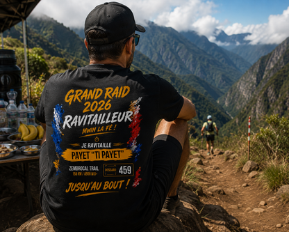 T-shirt Ravitailleur Grand Raid 2026 Zembrocal Trail personnalisé | Nout Péi