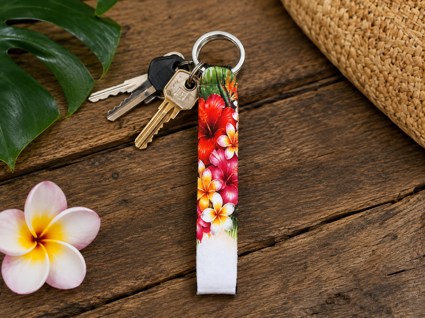 Porte-clés Tropical Nout Péi – Édition Île de la Réunion – 14,5 x 2,5 cm