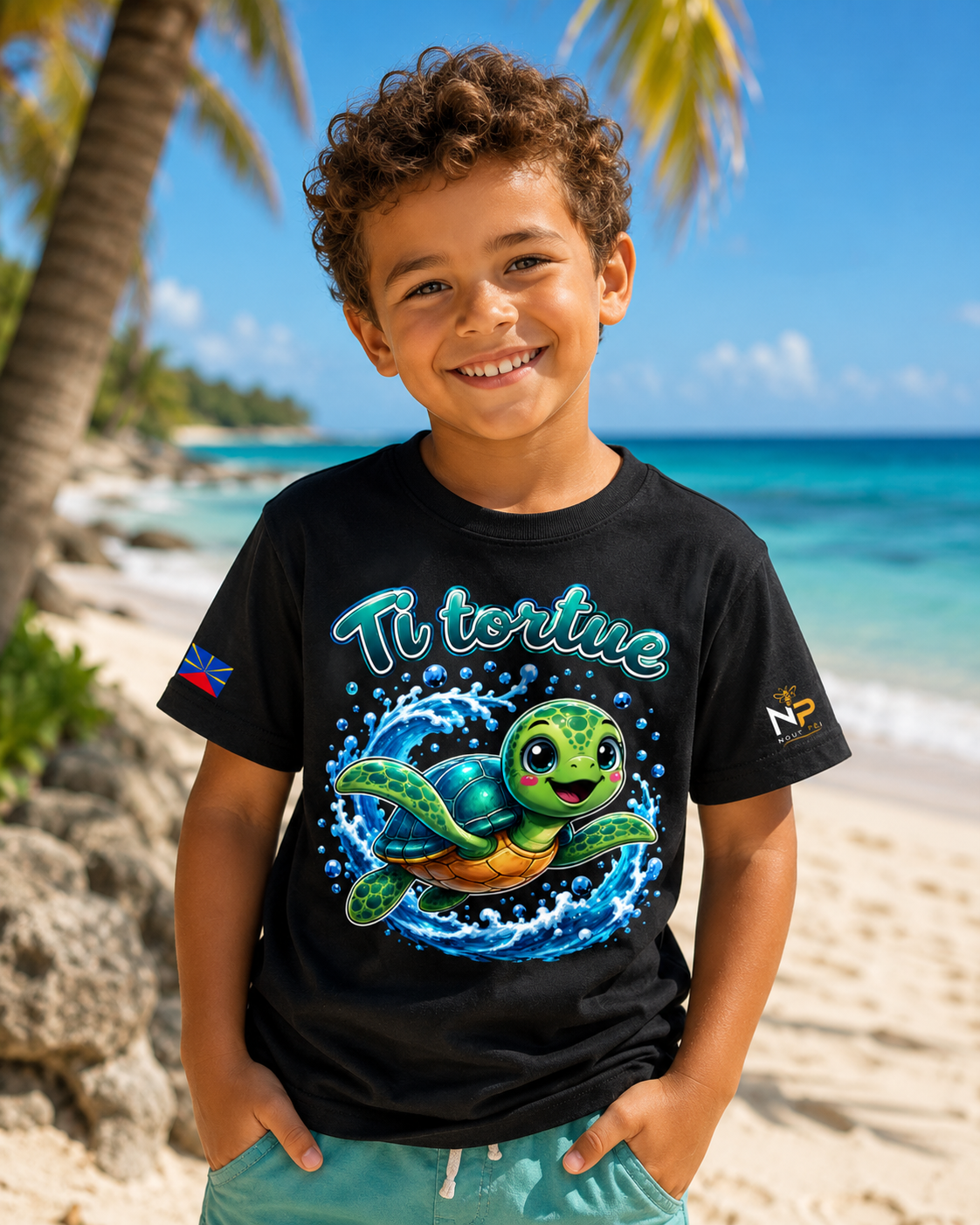 T-shirt enfant Ti tortue