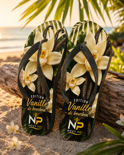 Tongs Nout Péi – Édition Vanille de Bourbon