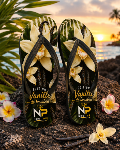 Tongs Nout Péi – Édition Vanille de Bourbon