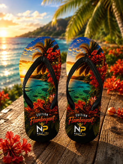 Tongs Nout Péi – Édition flamboyant
