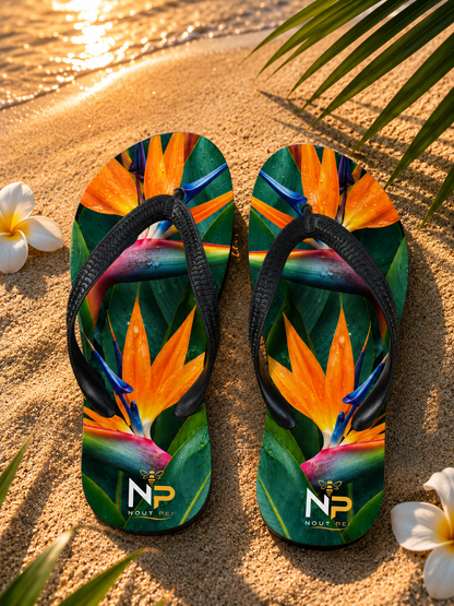 Tongs Nout Péi – Édition Oiseau de Paradis