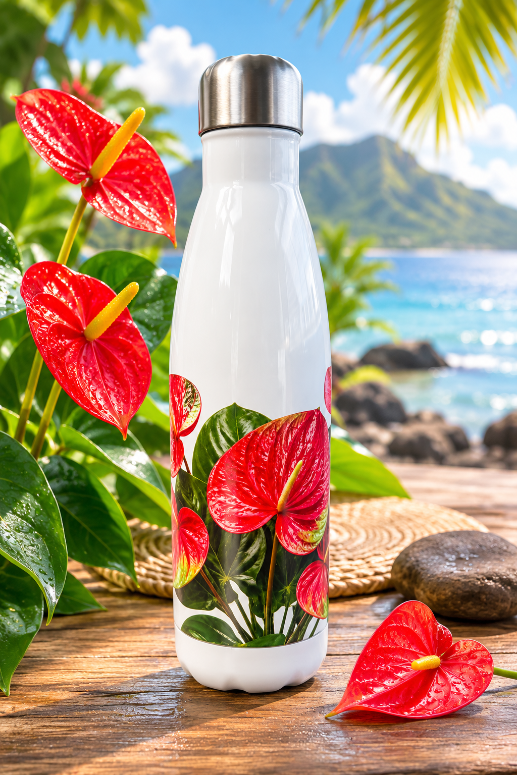 Gourde Isotherme 500 ml – Edition Anthurium