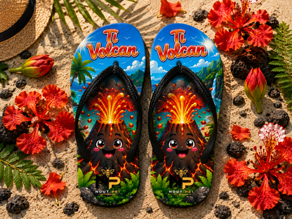 Tongs Enfant Nout Péi Kids – Édition Ti Volcan