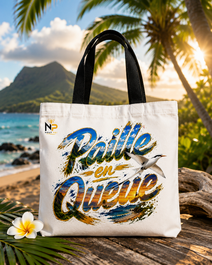 Tote Bag Nout Péi – Édition Paille en Queue