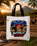 Tote Bag Nout Péi – Édition Bataille Coq