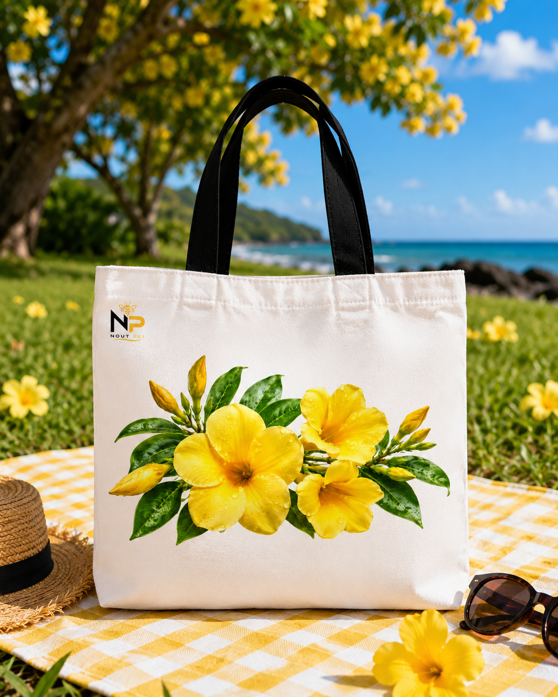 Tote Bag Nout Péi – Édition Alamanda