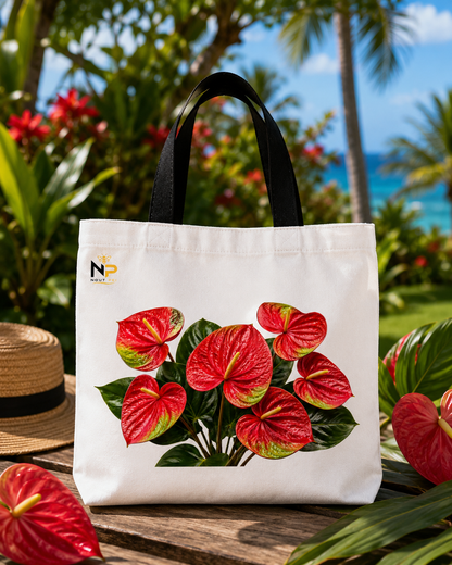 Tote Bag Nout Péi – Édition Anthurium