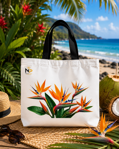 Tote Bag Nout Péi – Édition Oiseau de Paradis
