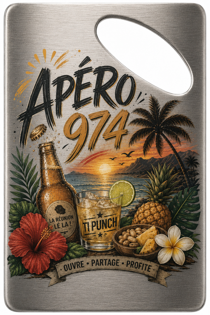 Décapsuleur Inox APÉRO 974 – Collection Apéro | Nout Péi