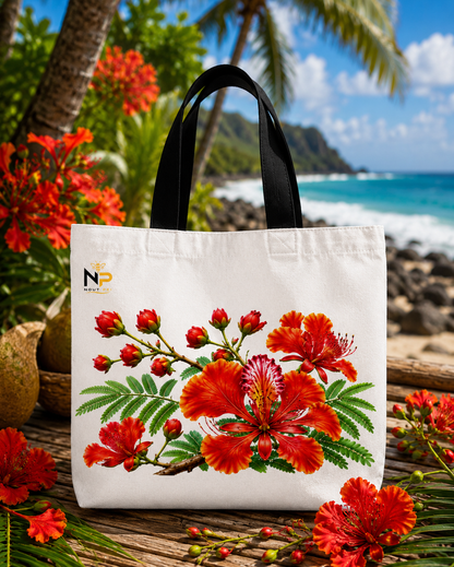 Tote Bag Nout Péi – Édition Flamboyant V.2