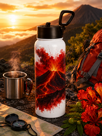 Thermos Isotherme 750 ml en Inox 304 – Édition Volcan | Nout Péi