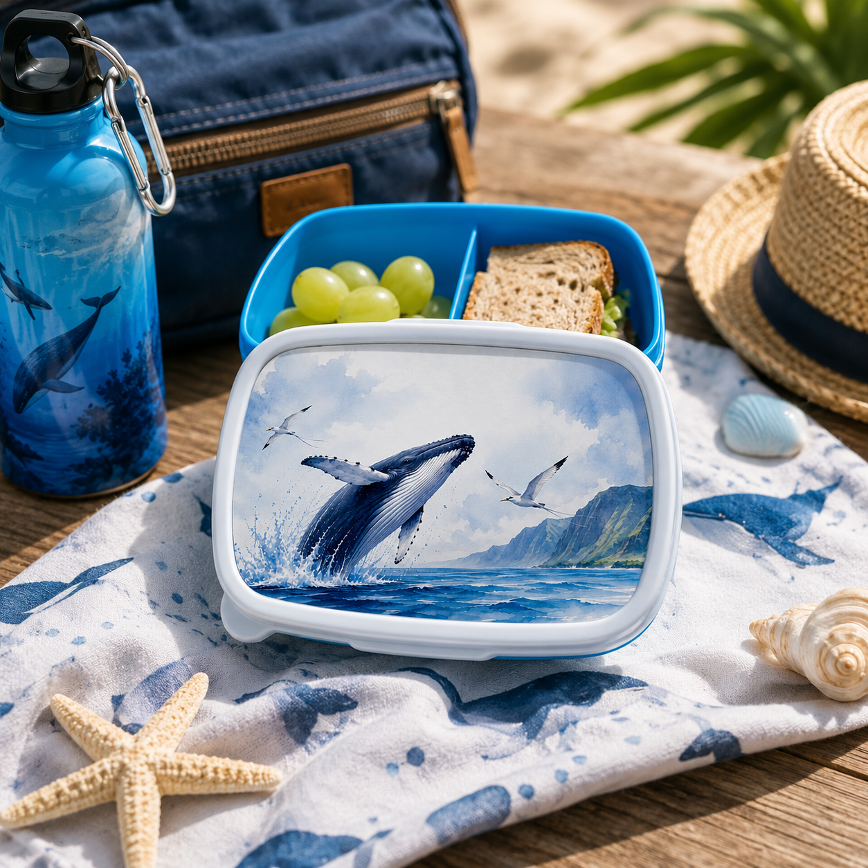 boîte à goûter personnalisée ti-baleine