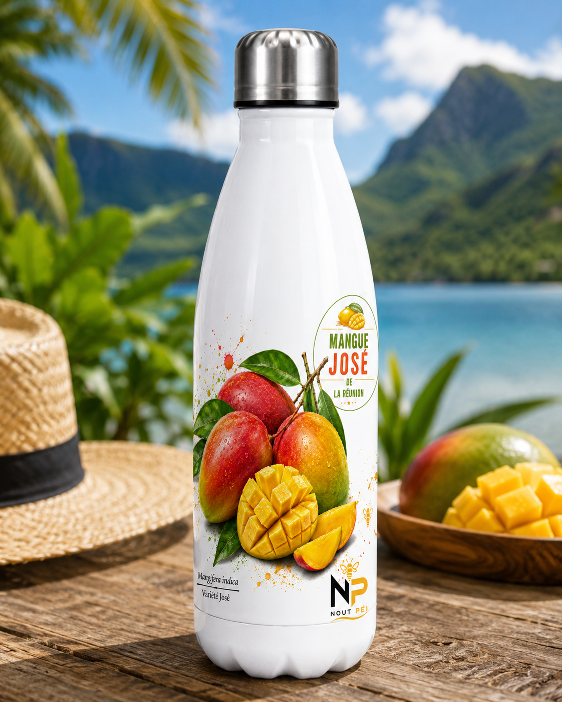 Gourde isotherme 500 ml – Mangue José de La Réunion | Nout Péi
