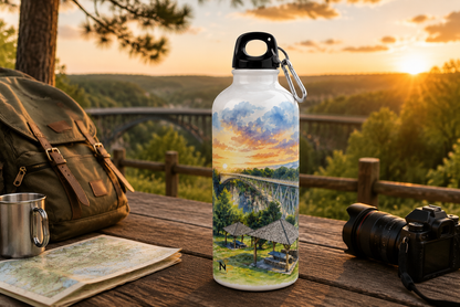 Gourde Randonnée 500 ml Aluminium – Édition Pont de l’Entre-Deux | Nout Péi