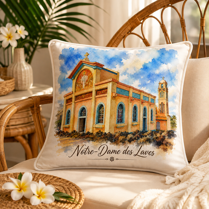 Oreiller Eglise Notre dame des Laves– 40x40 cm | Nout Pei
