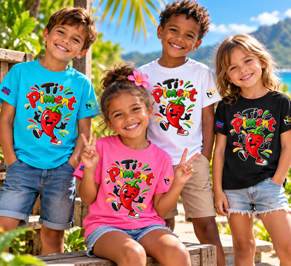 T-shirt Enfant Ti’ Piment – Nout Péi 🌶️