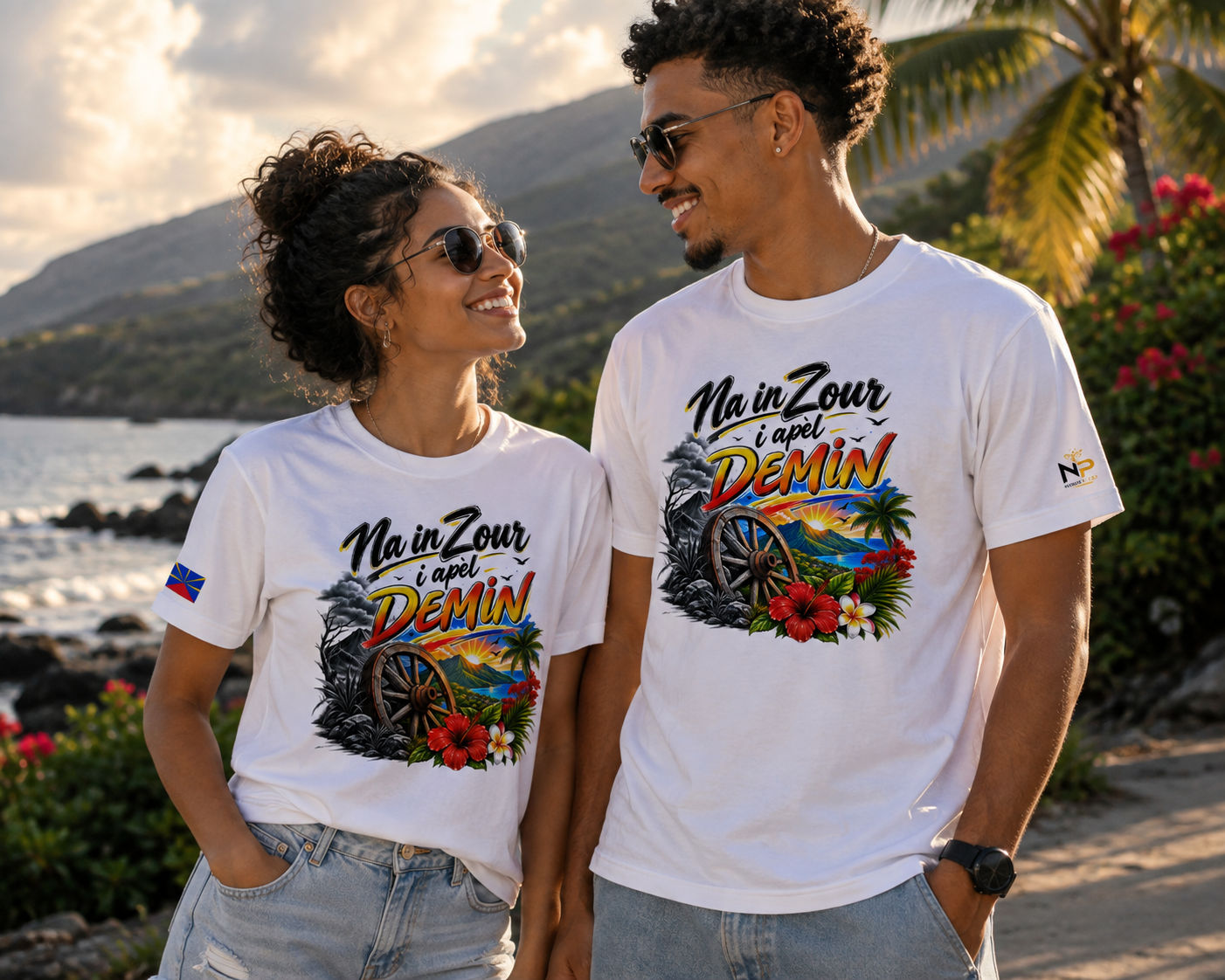 T-shirt Na in zour i apèl demin – Kozman Péi| Nout Péi