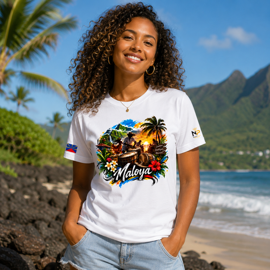T-shirt Maloya Réunion – Design Tropical | Nout Péi