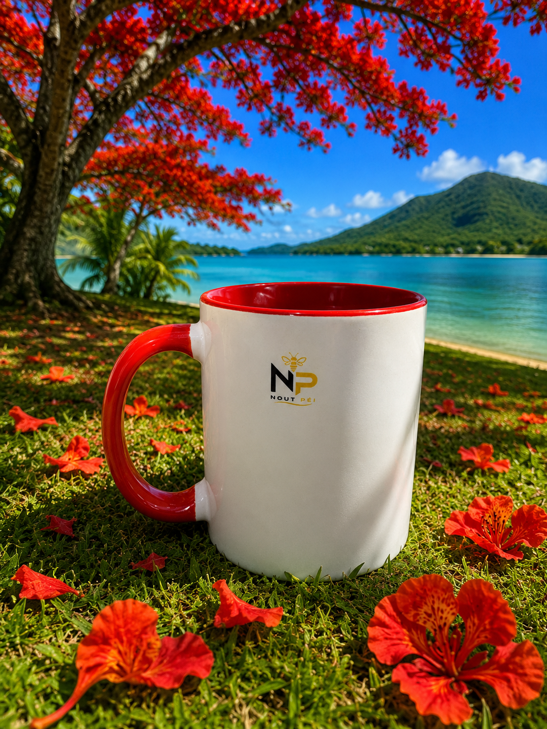 Mug Édition Flamboyant – Collection Nout Péi