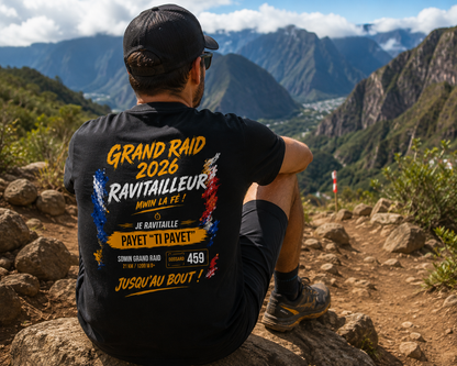 T-shirt Ravitailleur Grand Raid 2026 Somin Grand Raid  personnalisé | Nout Péi