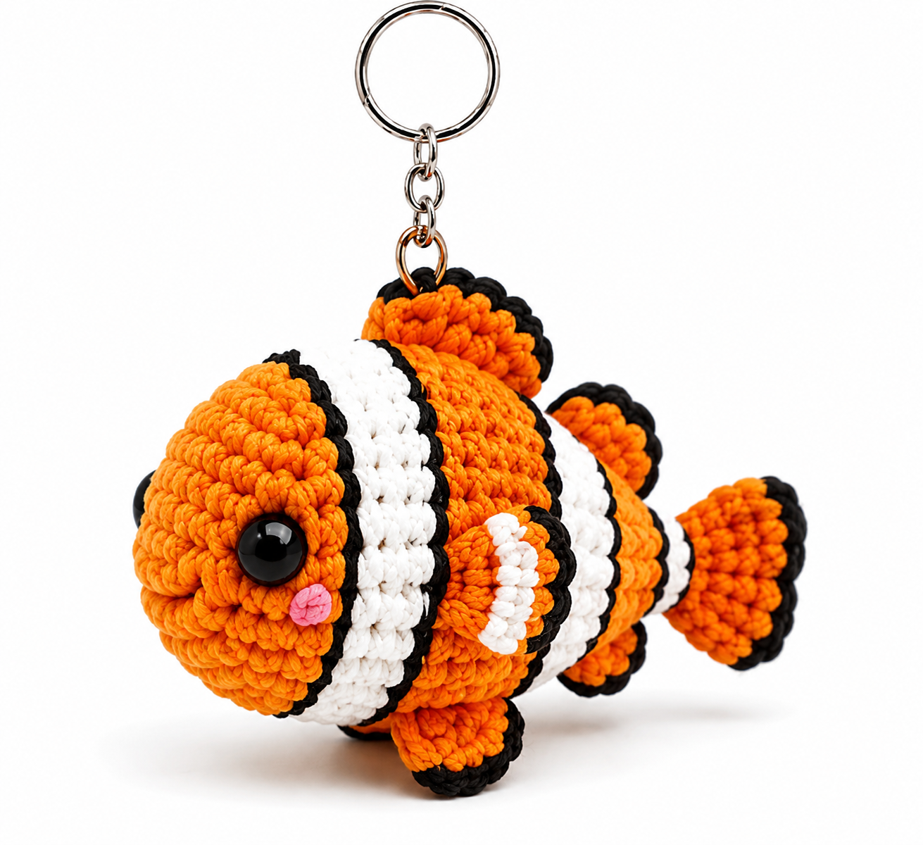 Porte-clés Poisson clown – Fait Main | Collection Les Amis de l'Océan
