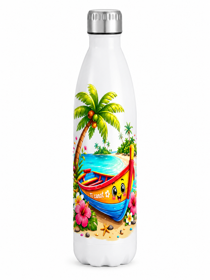 Gourde enfant isotherme Ti canot 500 ml | Nout Péi