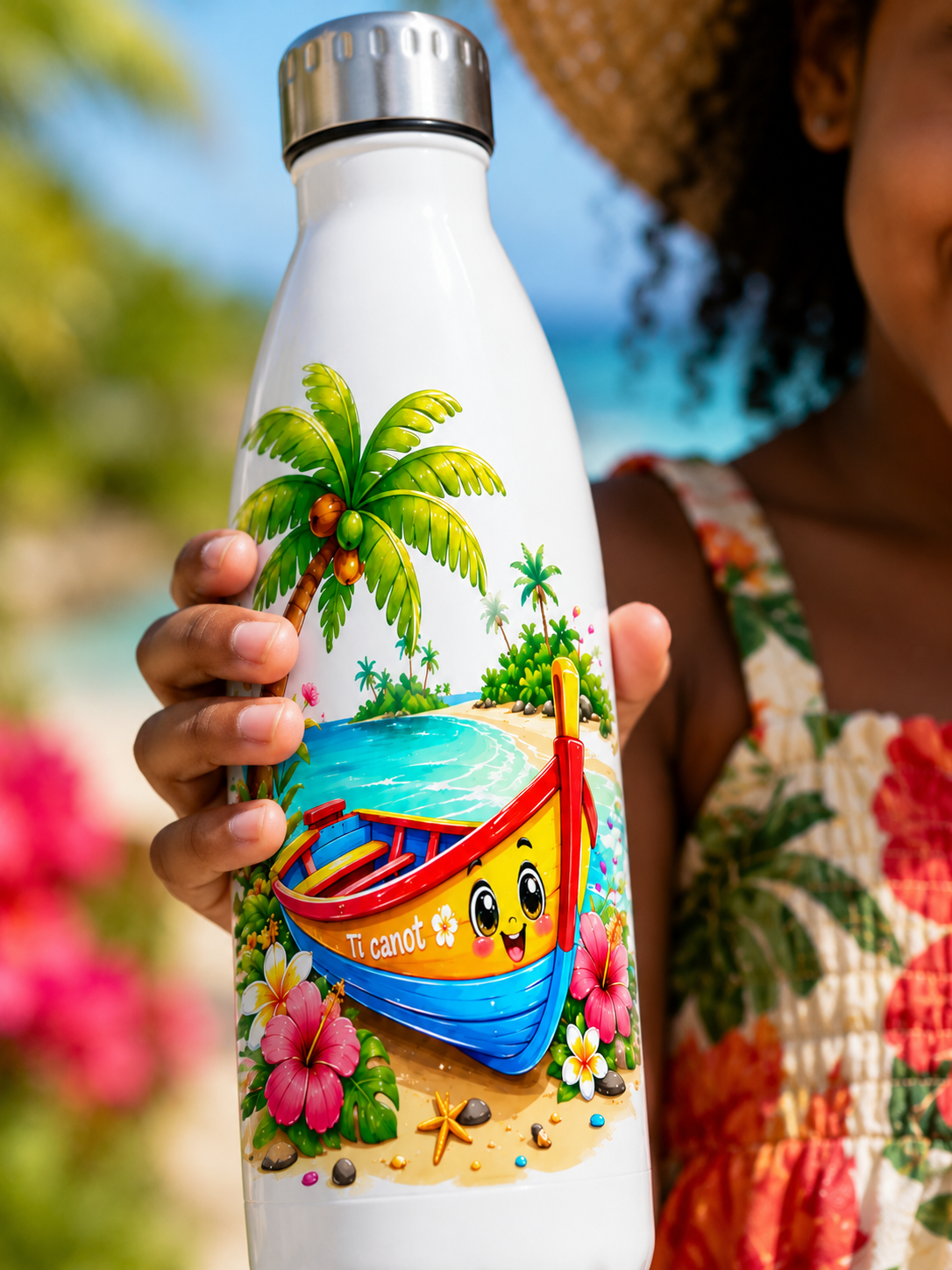 Gourde enfant isotherme Ti canot 500 ml | Nout Péi