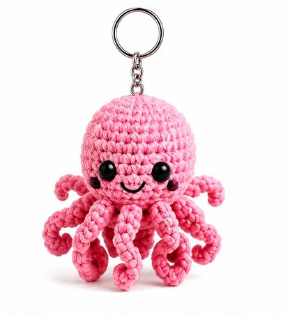 Porte-clés Pieuvre au Crochet | Collection Les Amis de l'Océan