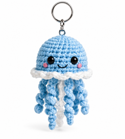 Porte-clés Méduse au Crochet  | Collection Les Amis de l'Océan